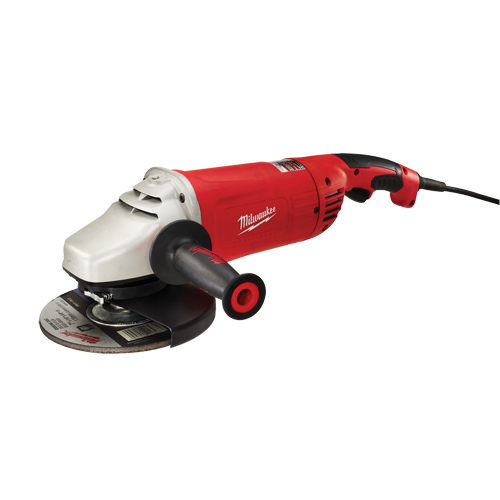 Non-Lock On Large Angle Grinder with Trigger Grip, 7"/9", 120 V, 15 A, 6000 RPM Sécurité Médic