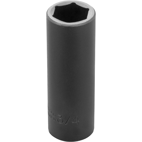 Socket, Impact, 3/4", 1/2" Drive, 6 Points, Deep Sécurité Médic