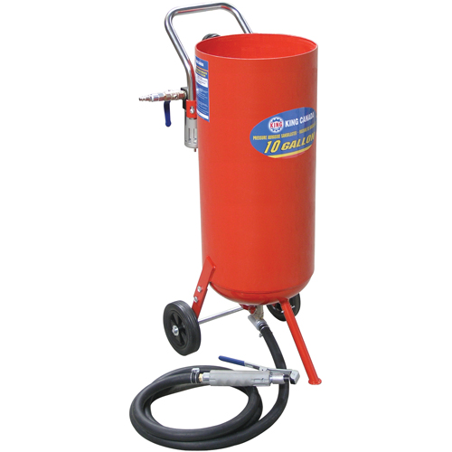 Pressure Abrasive Sandblasters, 6-25 CFM, 8.3 Gal. (10 US Gal) Tank Sécurité Médic
