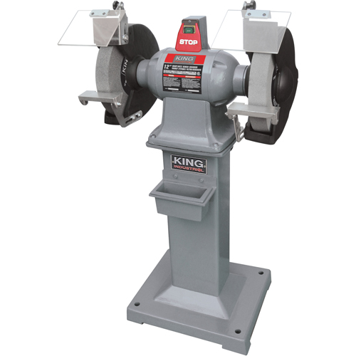 Heavy-Duty Bench Grinder With Floor Stand Sécurité Médic