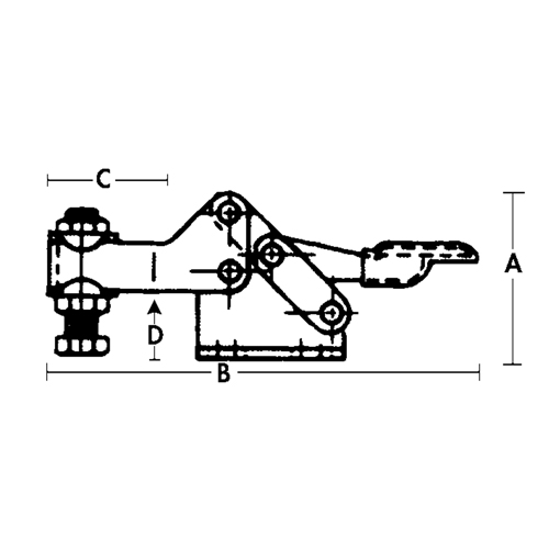 Horizontal Hold-Down Clamps - 205 Series Sécurité Médic