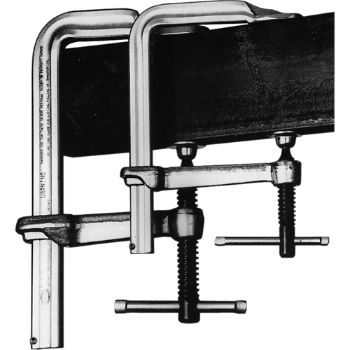 Serre-joints &agrave; barre pour le soudage & la fabrication, 6" (152,4 mm), Force de serrage 1330 lb Sécurité Médic