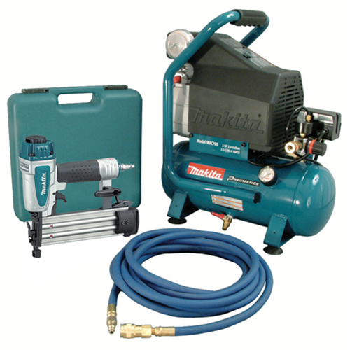 Trousses de compresseur d'air et Cloueuse Brad, &eacute;lectrique, 2,6 gal. (2,6 gal. US), 130 PSI, 120/1 V Sécurité Médic