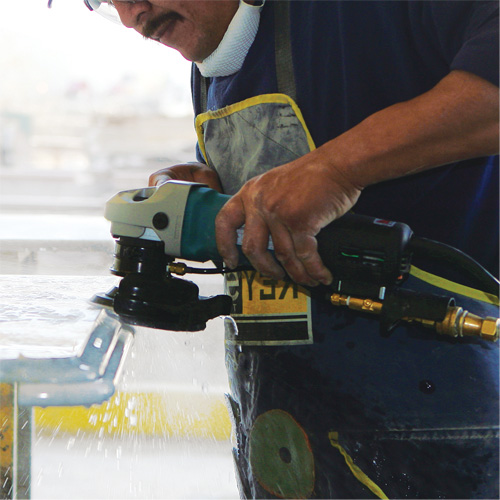 Electronic Stone Polisher, 4" Pad, 7.9 A, 2000-4000 RPM Sécurité Médic