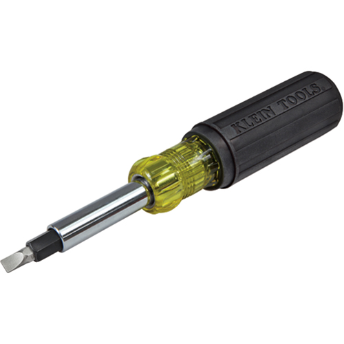 Heavy-Duty Multi-Bit Screwdriver/Nut Driver, 7-9/10" L, Cushion Grip Handle Sécurité Médic