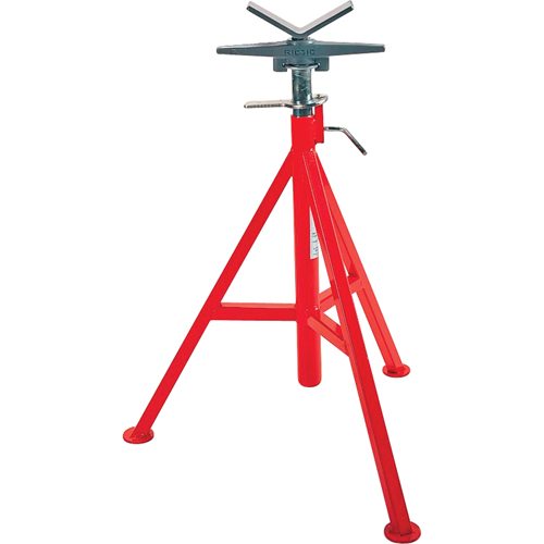 V Head High Pipe Stand #VJ-99, 71-132 cm Height Adjustment, 12" Max. Pipe Capacity, 2500 lbs. Max. Weight Capacity Sécurité Médic
