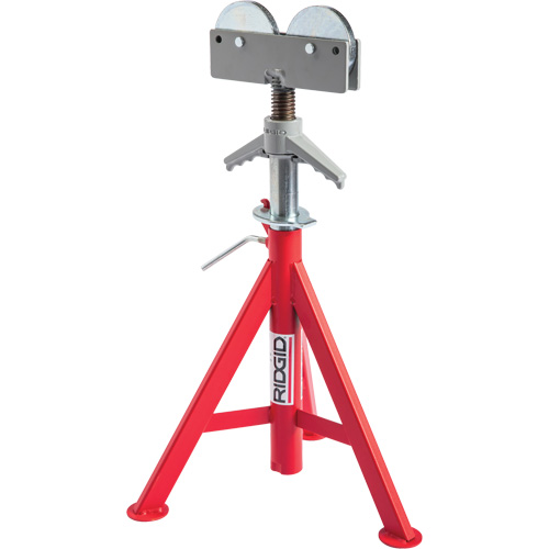 Roller Head Low Pipe Stand #RJ-98, 59-104 cm Height Adjustment, 12" Max. Pipe Capacity, 1000 lbs. Max. Weight Capacity Sécurité Médic