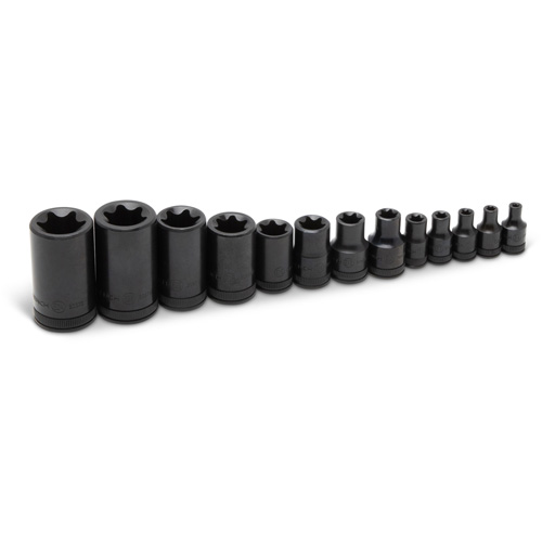 Jeu de douilles externes Torx, Prise 1/2"/1/4"/3/8" Sécurité Médic