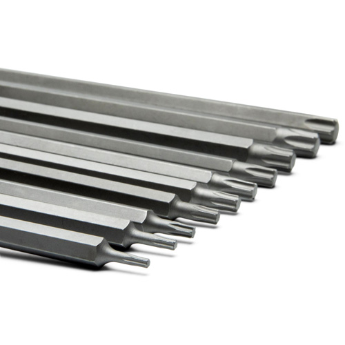 Jeu de douilles longues, Torx, Prise 1/4"/3/8", 10 mrcx Sécurité Médic