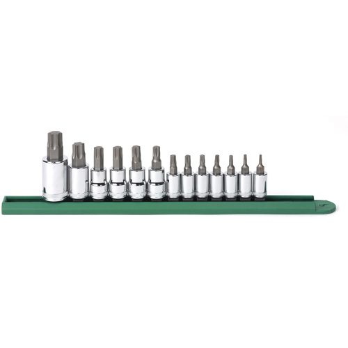 Bit Socket Set, Torx&reg;, 1/2"/1/4"/3/8" Drive, 13 Pcs Sécurité Médic