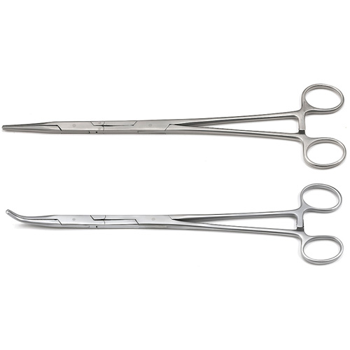 Ensemble de pinces h&eacute;mostatiques droite et &agrave; 45° Double-X, 2 Morceaux Sécurité Médic
