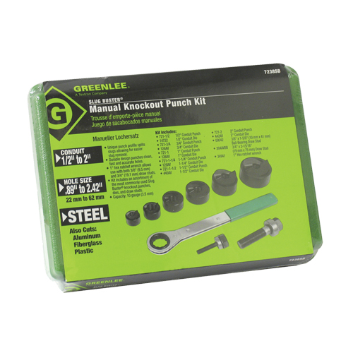 Knockout Kit with Ratchet and SlugBuster&reg; Punches Sécurité Médic