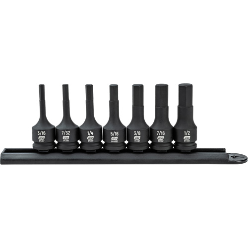 Hex Bit Impact SAE Socket Set, 7 Pieces Sécurité Médic