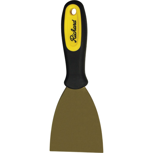 Stiff Wall Scrapers, Brass Blade, 3" Wide, Plastic Handle Sécurité Médic