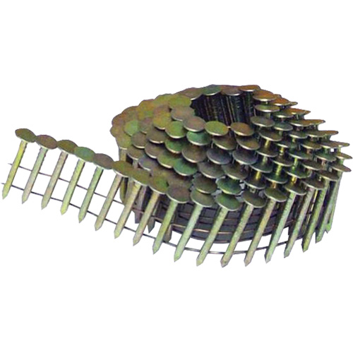 15° Smooth Shank Coil Roofing Nails Sécurité Médic