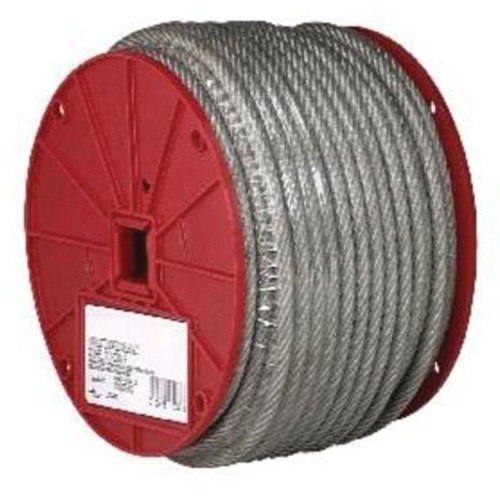 Wire Cable, 250' (76.2 m) x 3/32", 184 lbs. (0.092 tons), Vinyl Coated Sécurité Médic