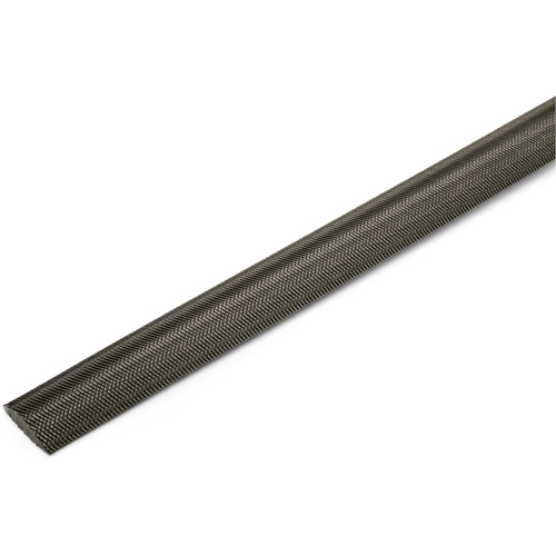 Double Cut File with Green Handle, Half Round, 8", Bastard Sécurité Médic