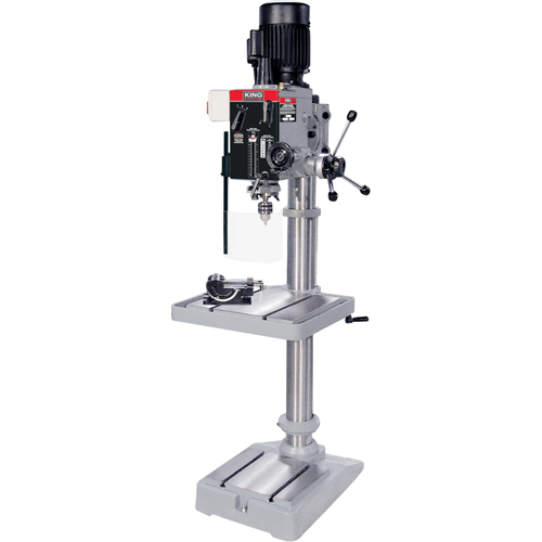 Gearhead Drilling Machines, 1/2" Chuck, 6 Speed(s), 21-3/4" W x 19-1/2" L, #3 Morse Sécurité Médic