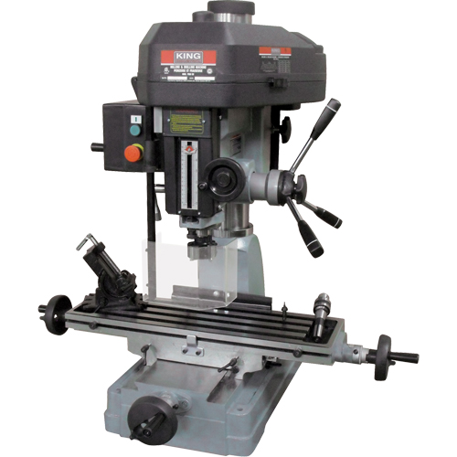 Milling Drilling Machines, 12 Speeds, 1-1/4" Drilling Capacity Sécurité Médic