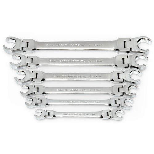 Wrench Set, Flare Nut/Flex Head, 6 Pieces, Metric Sécurité Médic