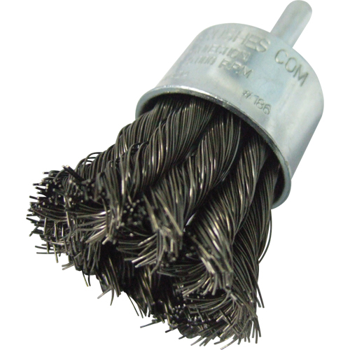 Brosses mont&eacute;es &agrave; fils nou&eacute;s, 1" dia., dia. Des fils 0,014", Tige 1/4" Sécurité Médic