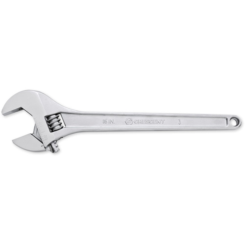 Adjustable Tapered Handle Wrench - Carded, 15" L, 1-11/16"/43 mm Max Width, Chrome/Polished Sécurité Médic