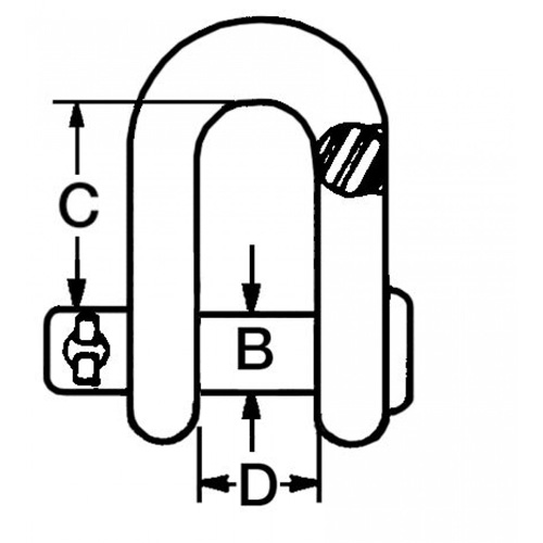 Campbell&reg; Super Blue Utility Clevis Sécurité Médic