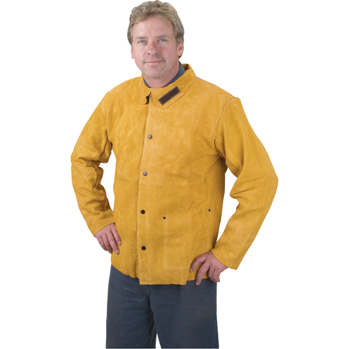 Veste de soudage, Cuir, Moyen, Golden Brown Sécurité Médic