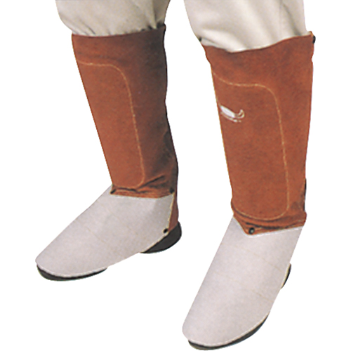 Leather Spats, 6" L, Lava Brown Sécurité Médic