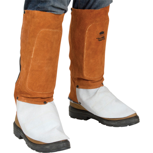 Leather Spats, 14" L, Lava Brown Sécurité Médic