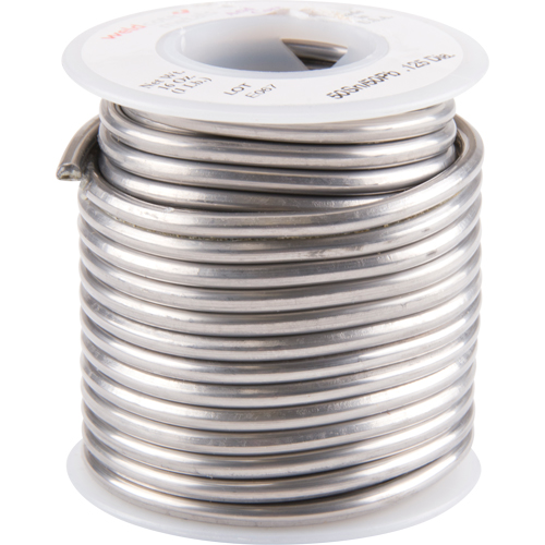 Common Solder, Lead-Based, 50% Tin 50% Lead, Acid Core, 0.125" Dia. Sécurité Médic