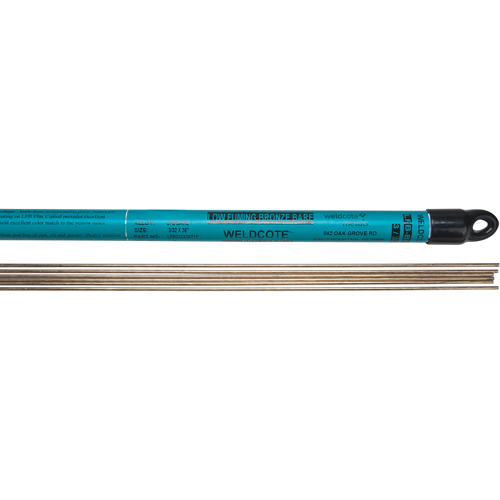 36" Cut Length TIG Rods, 3/32", Low Fuming Bronze-Bare Sécurité Médic