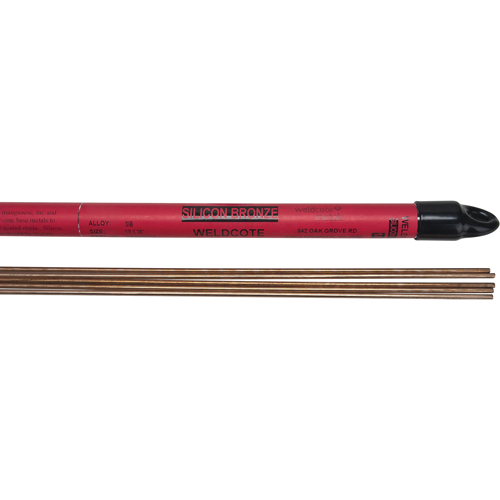 36" Cut Length TIG Rods, 1/8", Silicone Bronze Sécurité Médic
