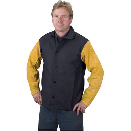 Welding Jacket, Proban, 4X-Large, Black Sécurité Médic