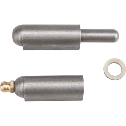 Weld-On Hinge, 0.512" Dia. x 3.15" L, Mild Steel w/Fixed Steel Pin Sécurité Médic