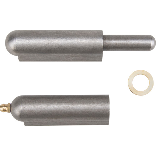 Weld-On Hinge, 0.787" Dia. x 5.906" L, Mild Steel w/Fixed Steel Pin Sécurité Médic