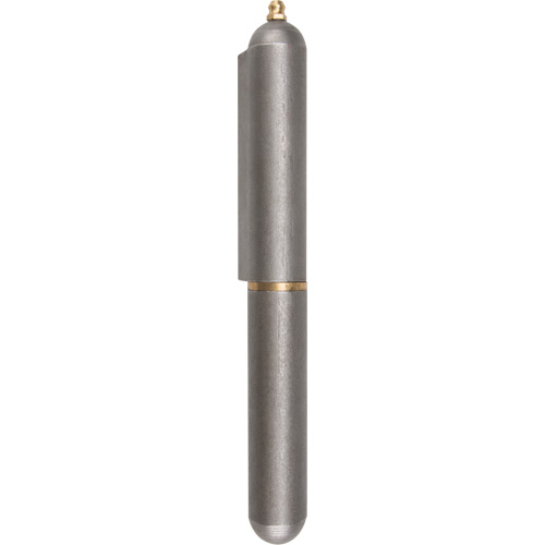 Weld-On Hinge, 0.906" Dia. x 7.874" L, Mild Steel w/Fixed Steel Pin Sécurité Médic