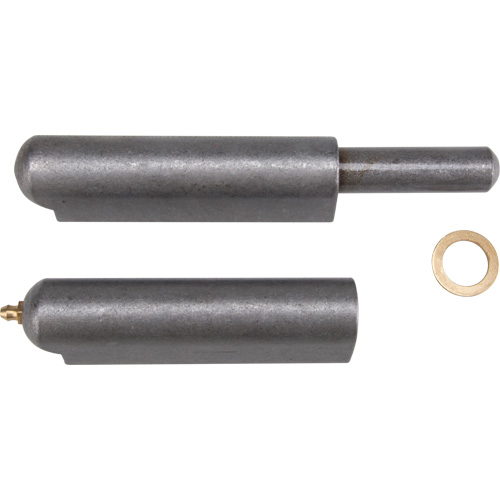 Weld-On Hinge, 1.102" Dia. x 10.236" L, Mild Steel w/Fixed Steel Pin Sécurité Médic