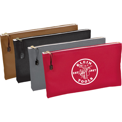 4-Pack Zipper Tool Pouches, Tool Holder, Canvas, 1 Pockets Sécurité Médic