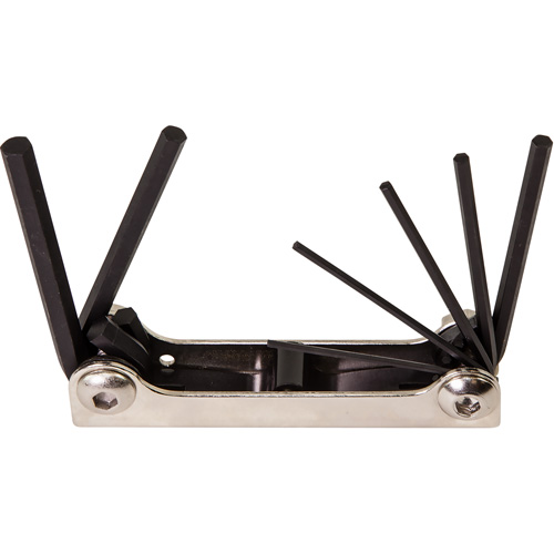 Folding Hex Key Set, 7 Pcs., Metric Sécurité Médic