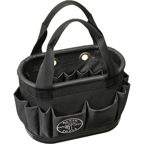 29-Pocket Hard-Body Aerial Bucket, 14" L x 10" H, Polyester, Black Sécurité Médic