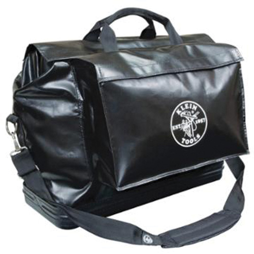 Equipment Bag, Vinyl, 2 Pockets, Black Sécurité Médic