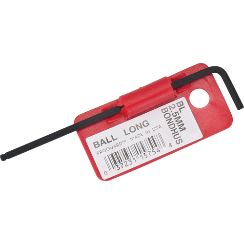 Balldrive Hex Key, 3.5" L, L Shape Sécurité Médic