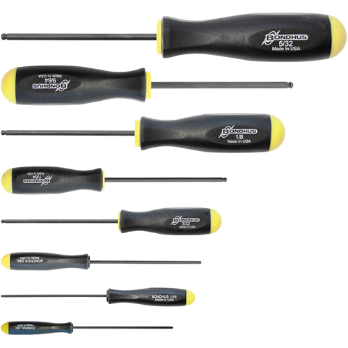 Ball Driver Screwdriver Sets - SAE, 8 Pcs. Sécurité Médic
