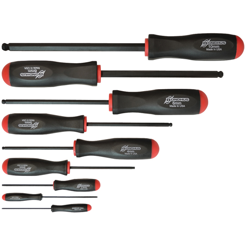 Ball Driver Screwdriver Sets - Metric, 9 Pcs. Sécurité Médic