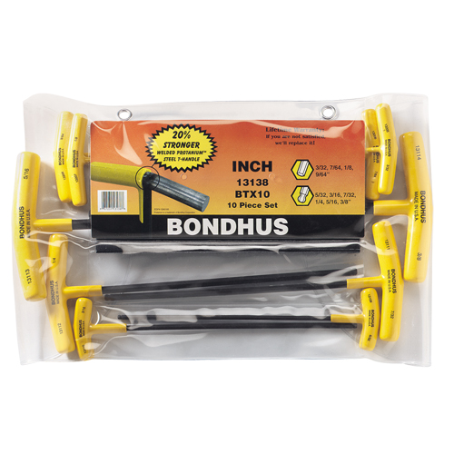 Ball Driver&reg; Hex Keys Set, 10 Pcs., Imperial Sécurité Médic