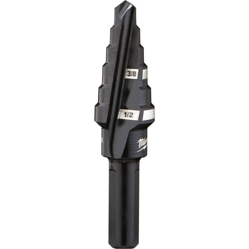 Foret &eacute;tag&eacute; no 6, 3/8" - 1/2", Incr&eacute;ments de 1/16", Acier rapide Sécurité Médic