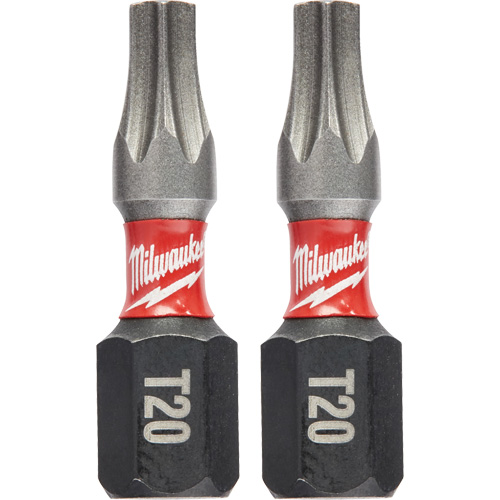 Forets &agrave; chocs Shockwave, Torx, T-20, Prise 1/4" Sécurité Médic