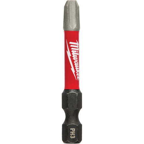 Shockwave Impact Power Bit, Phillips, #3 Tip, 1/4" Drive Size, 2" Length Sécurité Médic