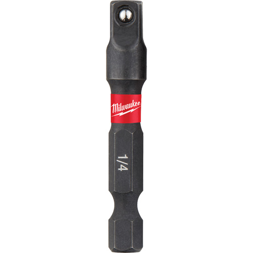Shockwave Impact Driver Socket Adapters, 1/4" Drive Size, 1/4" Male Size, Ball, 1-7/8" L Sécurité Médic